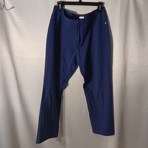 Isaac Mizrahi Blue Women's Pants Suze 14P Petite Stretch